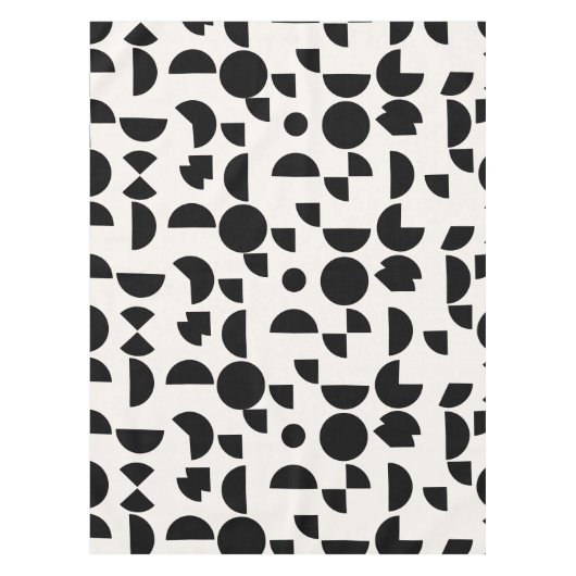 Nappe Blanc Moderne Elégant Tribal Géométrique (Devant)
