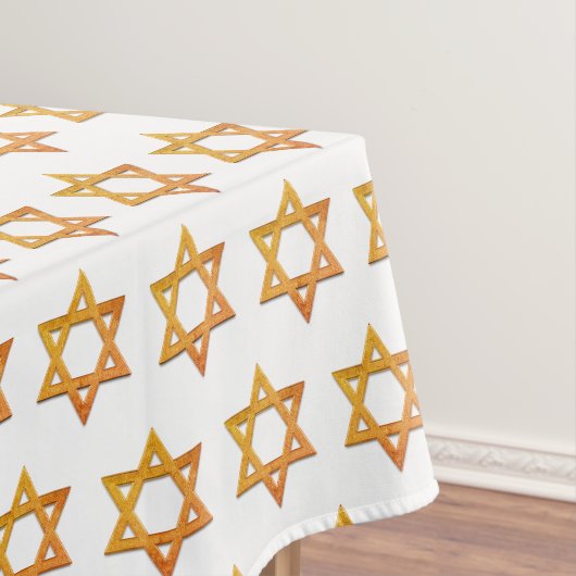 Nappe Blanc moderne | Rosh Hashanah | ÉTOILE DE DAVID (In Situ)