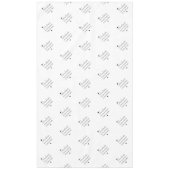 Nappe Blanc Noir Moderne Élégant Diplômé (Devant)