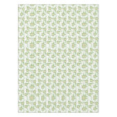 Nappe Blanc Poinsettias Feuilles verts Noël (Devant)