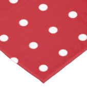 Nappe Blanc Pois de Noël Rouge (Angle)