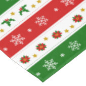 Nappe blanche et rouge verte de Noël (Angle)