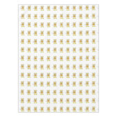 Nappe blanche pizza fromage souris jaune (Devant)