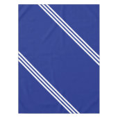 Nappe blanche rayée bleue ou choisir des couleurs (Devant)