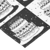 Nappe Blancs noir À damiers bloc (Angle)