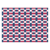 Nappe Blancs rouges et bleus, bloc de couleurs (Devant (Horizontal))