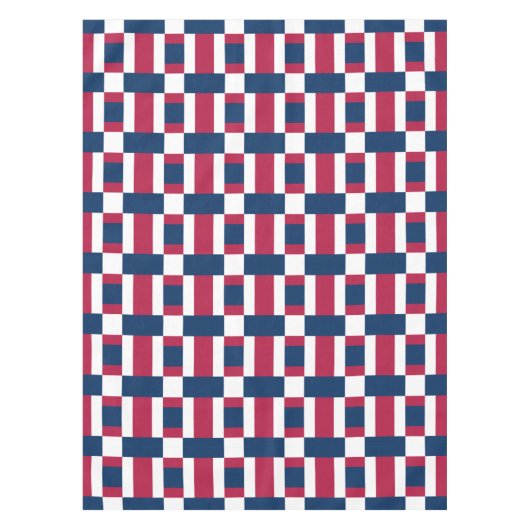 Nappe Blancs rouges et bleus, bloc de couleurs (Devant)