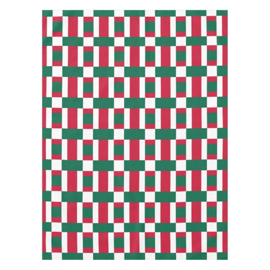 Nappe Blancs rouges et verts (Devant)