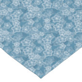 Nappe bleu avec blanc, bleu, fleurs, floral, rustique, f (Angle)