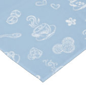 Nappe Bleu bien aéré de temps de thé (Angle)