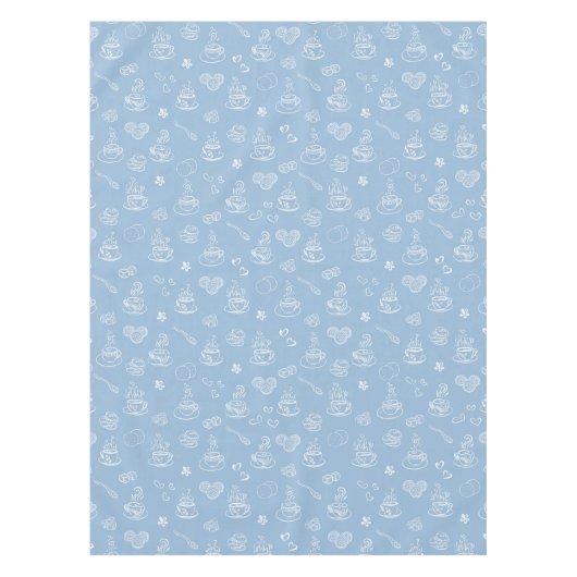 Nappe Bleu bien aéré de temps de thé (Devant)