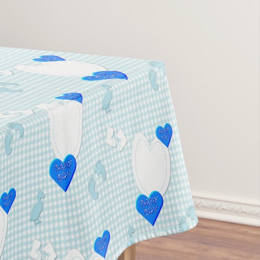 Nappe Bleu Blanc à carreaux Bébé Garçon (In Situ)