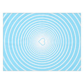 Nappe Bleu Blanc avec Coeur - Choisir les couleurs (Devant (Horizontal))