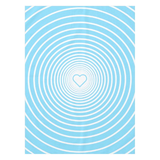 Nappe Bleu Blanc avec Coeur - Choisir les couleurs (Devant)