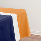 Nappe Bleu Blanc Bleu Marine Sportif Sur Orange (In Situ)