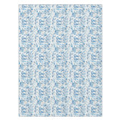 Nappe Bleu Blanc Chinoiserie Coton Table à manger (Devant)