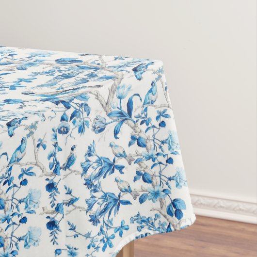Nappe Bleu Blanc Chinoiserie Coton Table à manger (In Situ)