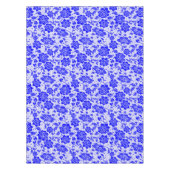 Nappe Bleu blanc fleur de miel peigne de coton (Devant)