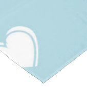 Nappe Bleu blanc mignon simple Motif de coeur (Angle)
