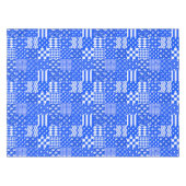 Nappe Bleu Blanc Mixte Motif Conception (Devant (Horizontal))