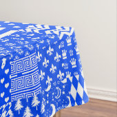 Nappe Bleu Blanc Mixte Motif Conception (In Situ)