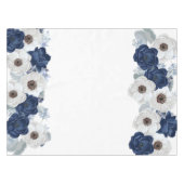 Nappe Bleu chic Dusty Floral Botanique (Devant (Horizontal))
