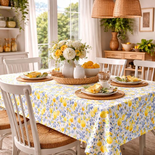 Nappe Bleu Citron Méditerranée