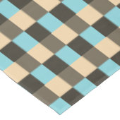 Nappe Bleu clair Chocolat Brown Crème beige Tan (Angle)