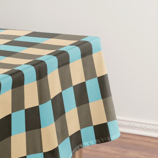 Nappe Bleu clair Chocolat Brown Crème beige Tan (In Situ)