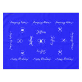 Nappe Bleu clair Cuisine personnalisée 90e nage (Devant (Horizontal))