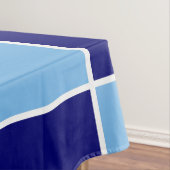 Nappe Bleu clair, Marine et Carrés blancs (In Situ)