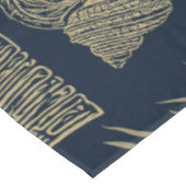 Nappe Bleu de baleine marine vintage (Angle)