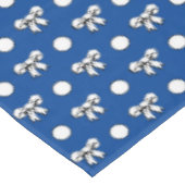 Nappe Bleu de Céroule avec Bows Pois blancs (Angle)
