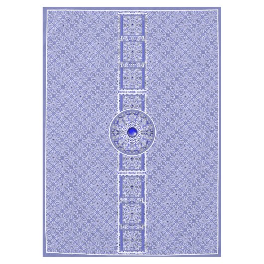 Nappe Bleu de dentelle en céramique de Grèce (Devant)