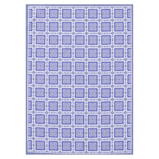 Nappe Bleu de dentelle en céramique de Grèce (Devant)