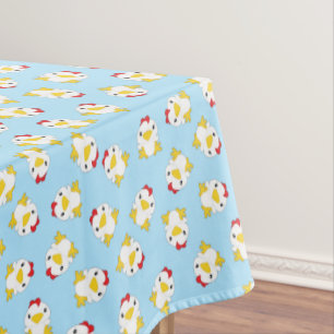 Nappe Bleu de fête d'anniversaire de poulet