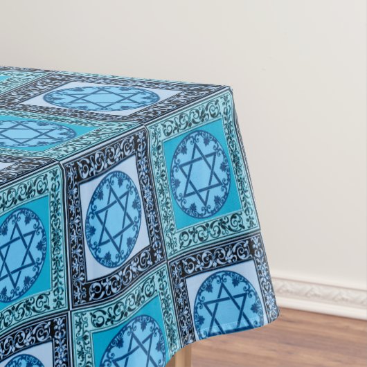 Nappe Bleu de fleuron d'étoile de David (In Situ)