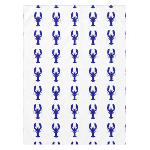 Nappe Bleu de la marine sur homard blanc