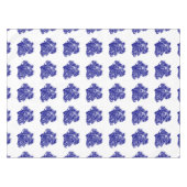 Nappe Bleu de la marine sur le carré blanc (Devant (Horizontal))