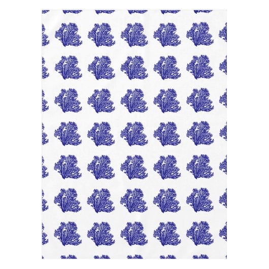 Nappe Bleu de la marine sur le carré blanc (Devant)