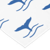 Nappe Bleu de Wale blanc motif moderne côte d'été modern (Angle)