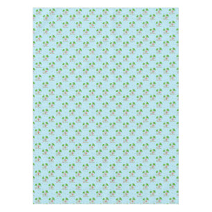 Nappe Bleu Deck Les Palms Tropical Christmas Père Noël F