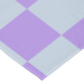 Nappe Bleu doux et À damiers lavande (Angle)