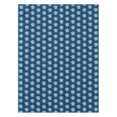 Nappe Bleu doux fleuris sur la marine (Devant)