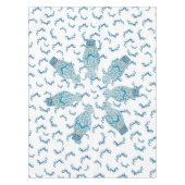 Nappe Bleu Dragons Chinoiserie Ginger Jar Jars Table (Devant)