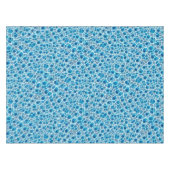 Nappe Bleu et blanc Frosty Imaginaire Abstrait Ice Mosai (Devant (Horizontal))