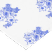 Nappe Bleu et blanc Oiseau et Motif Edelweiss (Angle)