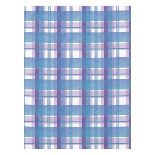 Nappe Bleu et pourpre de plaid de Madras (Devant)
