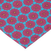 Nappe Bleu et rouge boho motif style mandala (Angle)