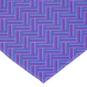 Nappe Bleu et violet rayures double tissage (Angle)
